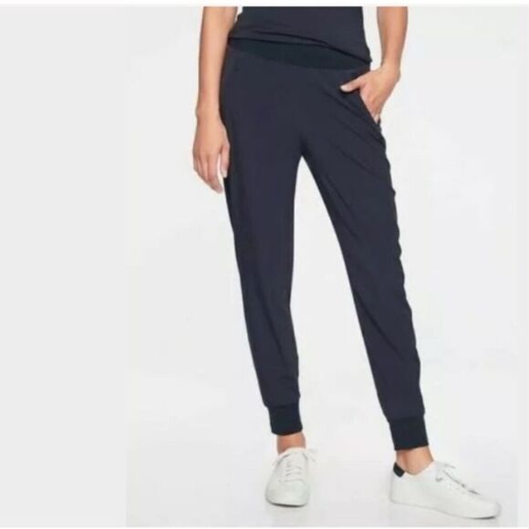 Athleta Pants - Athleta Soho Lined women’s navy jogger pant size 10